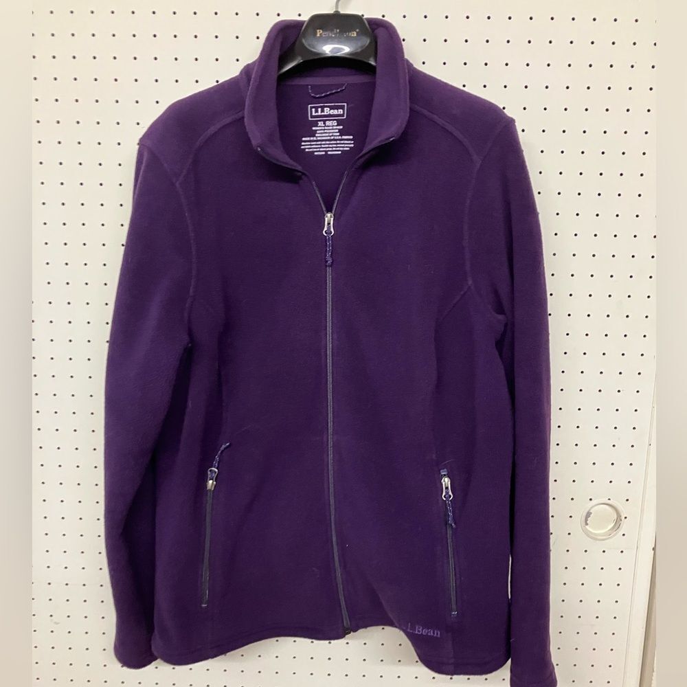 L.L. Bean Women's Deep Purple Fleece Jacket